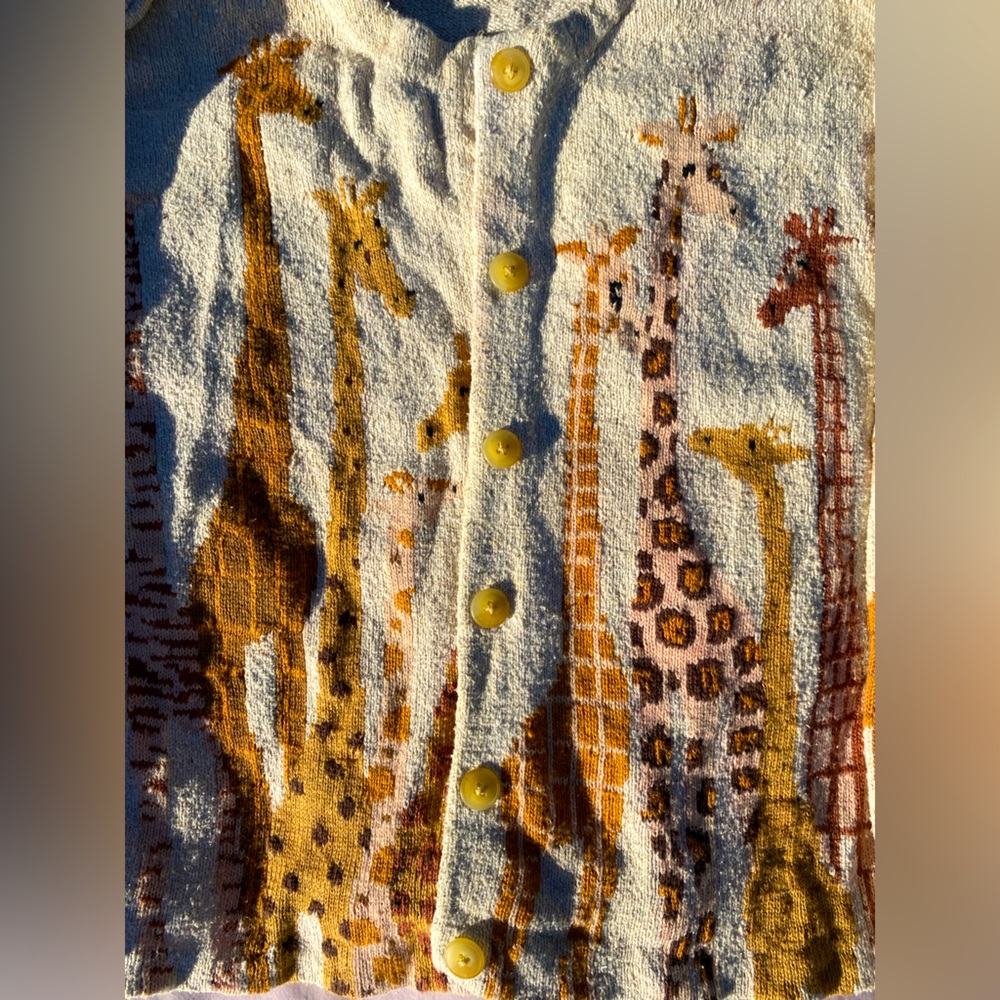 Vintage Philip & Jane Gordon giraffe sweater